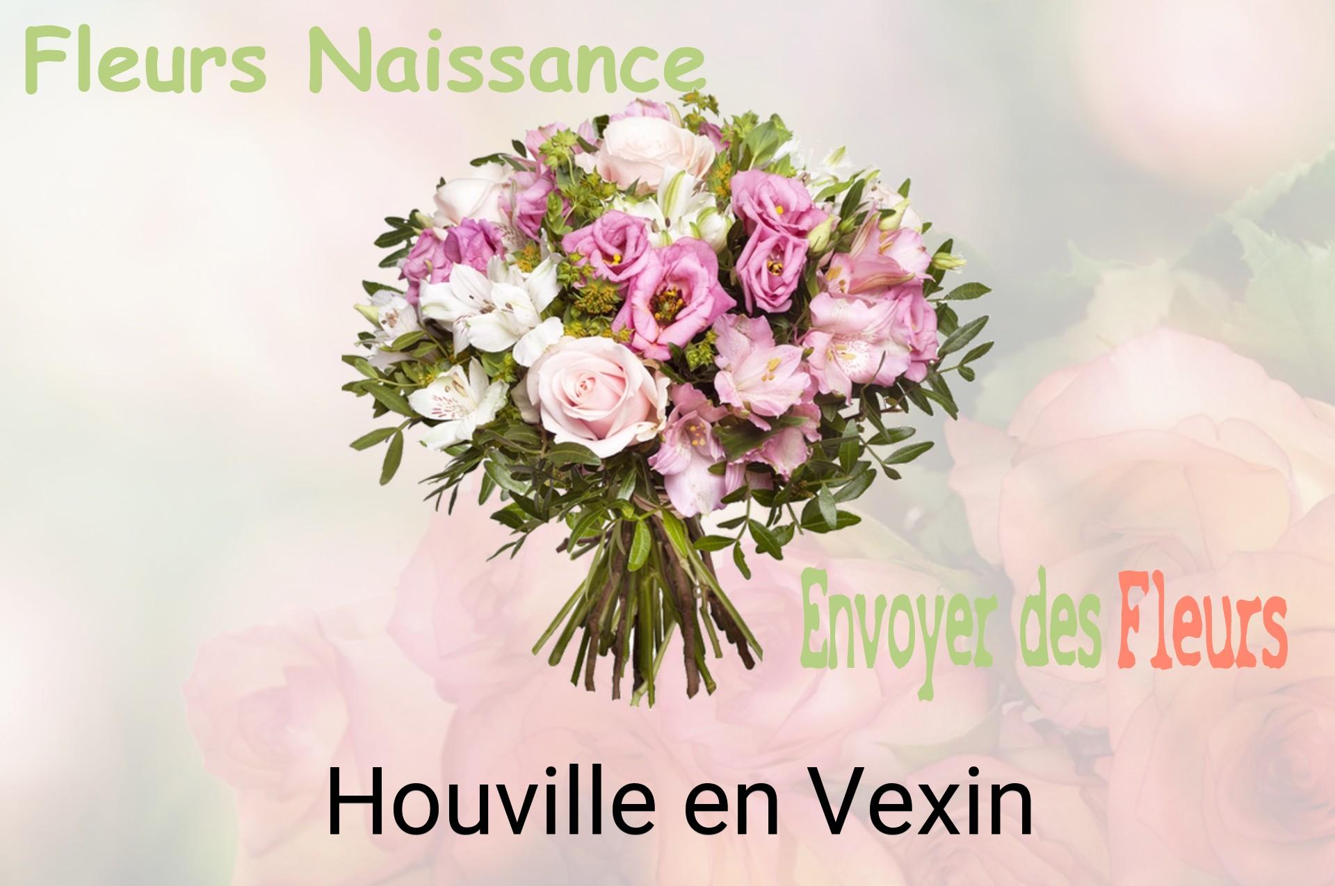 Bouquet de fleurs de naissance livré à Houville-en-Vexin