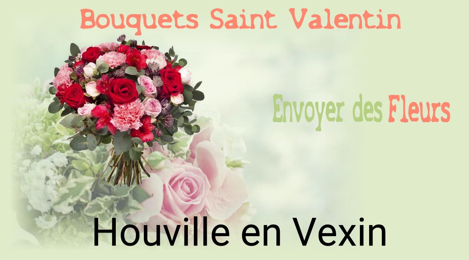 Roses de Saint-Valentin livrées à Houville-en-Vexin